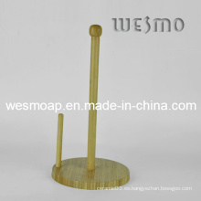 Sostenedor del rollo de la toalla de papel de bambú (wbb0337a)